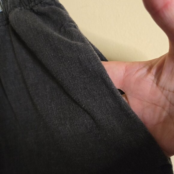 Patagonia Garden Island Pants Pull On Wide  Slit Cropped Pockets Hemp Size XL - Picture 6 of 8